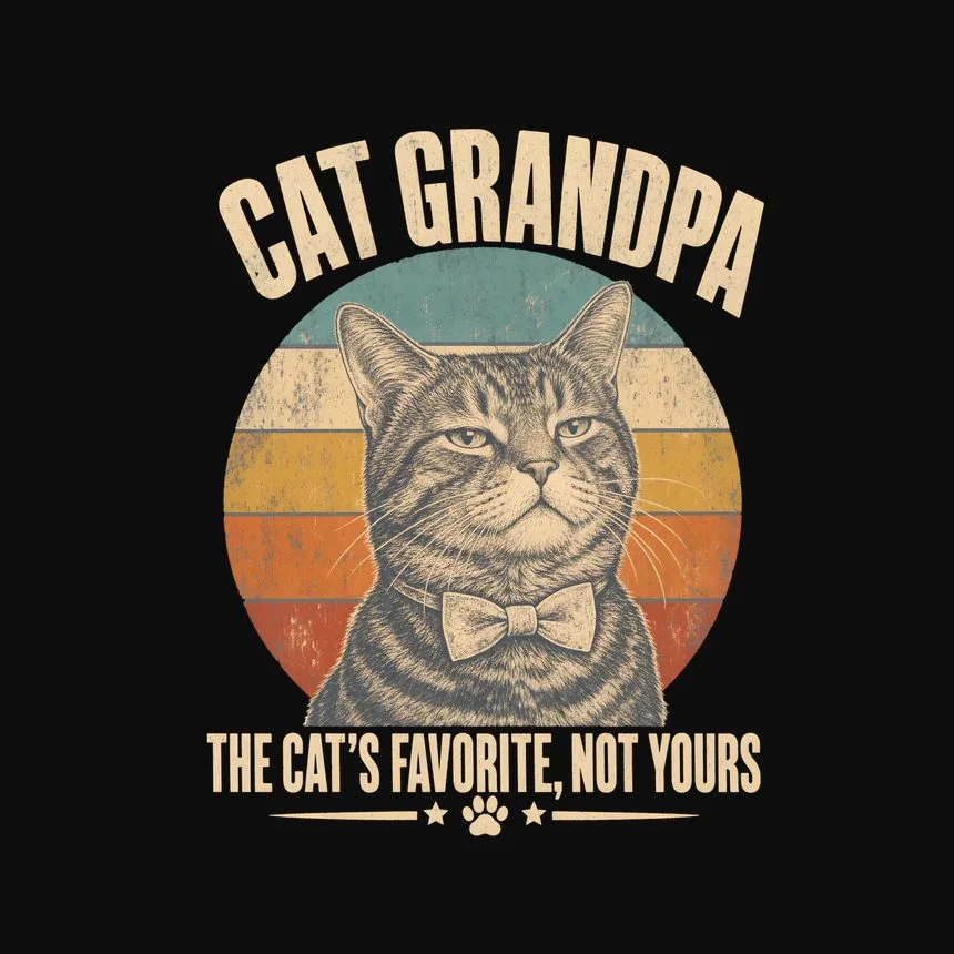 Cat Grandpa The Cat'S Favorite, Not Yours — funny cat hoodie