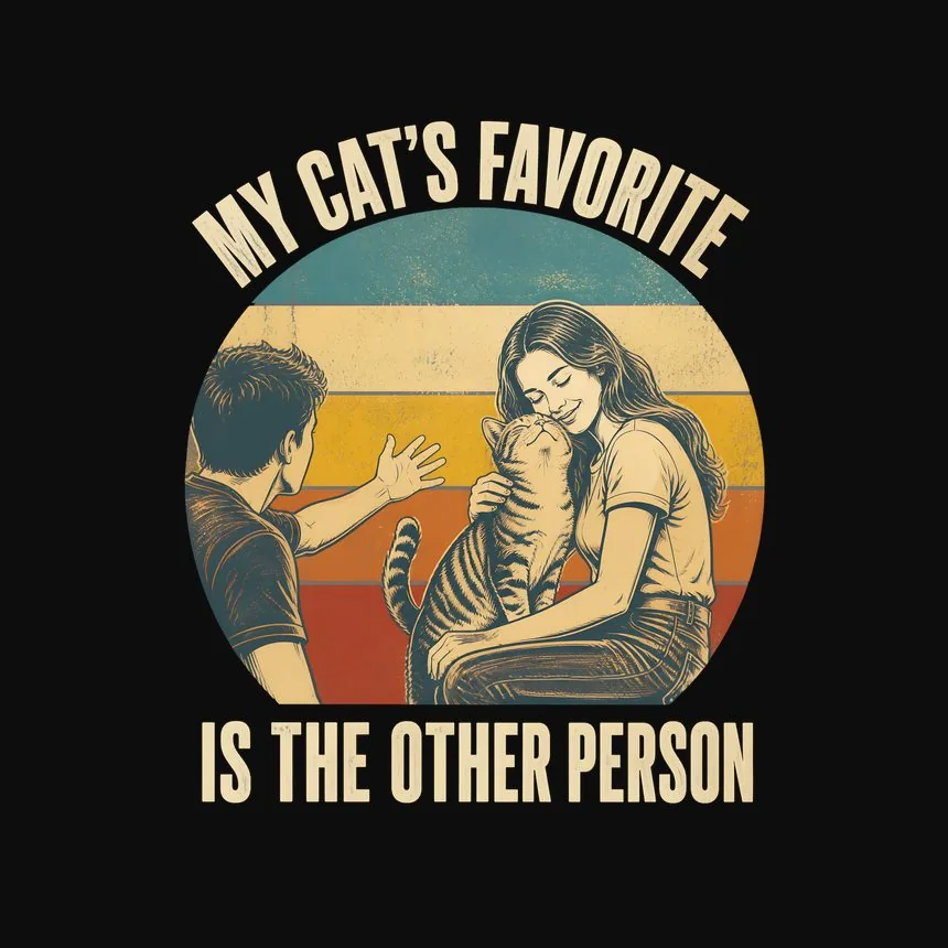 My Cat's Favorite Is The Other Person — funny cat hoodie