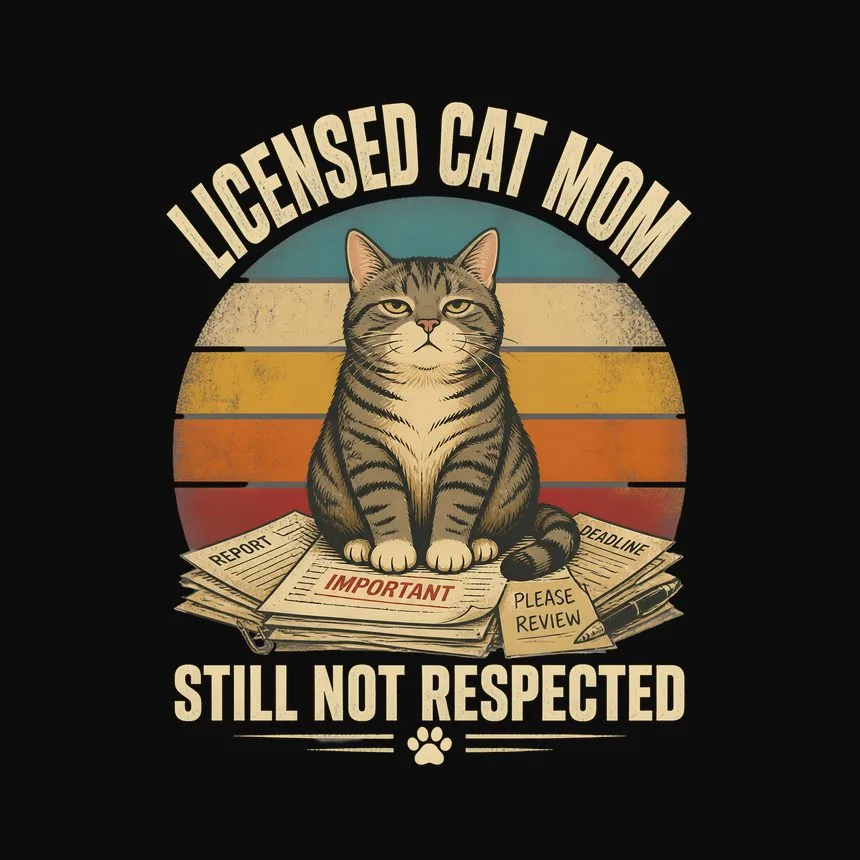 Licensed Cat Mom Still Not Respected — funny cat hoodie