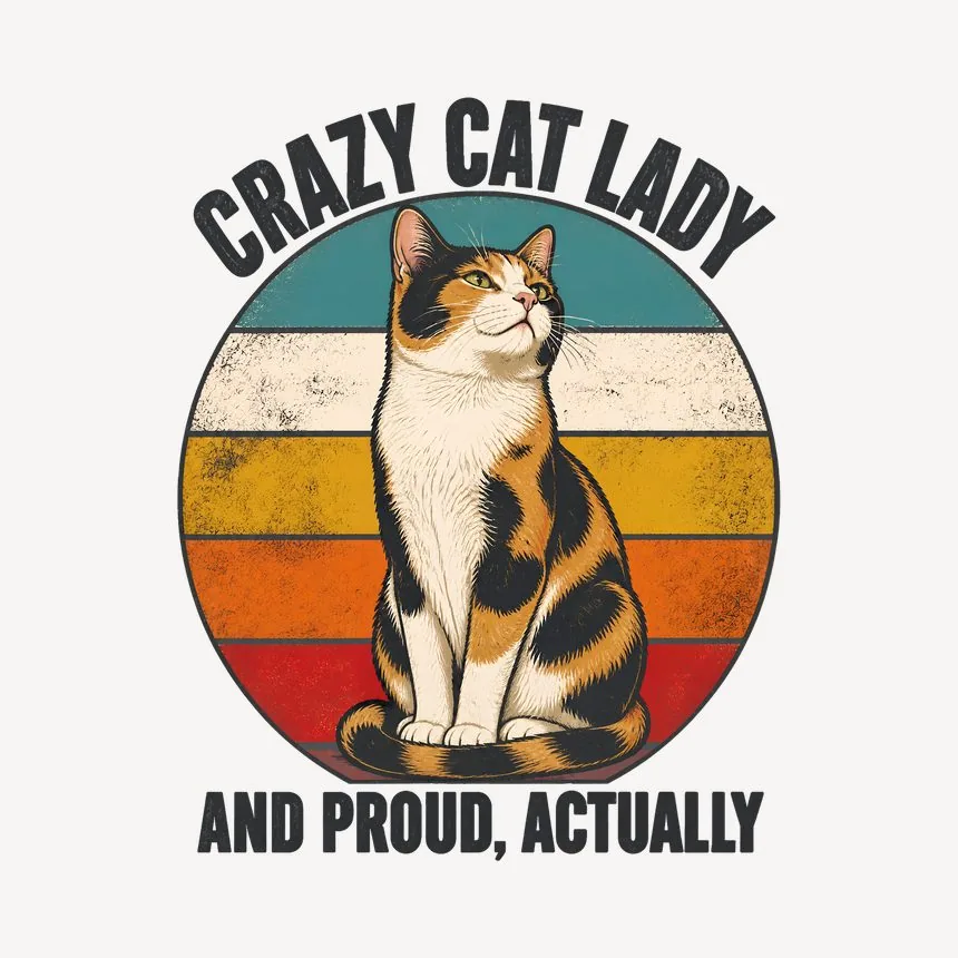 Crazy Cat Lady And Proud, Actually Cat Design — funny cat mug
