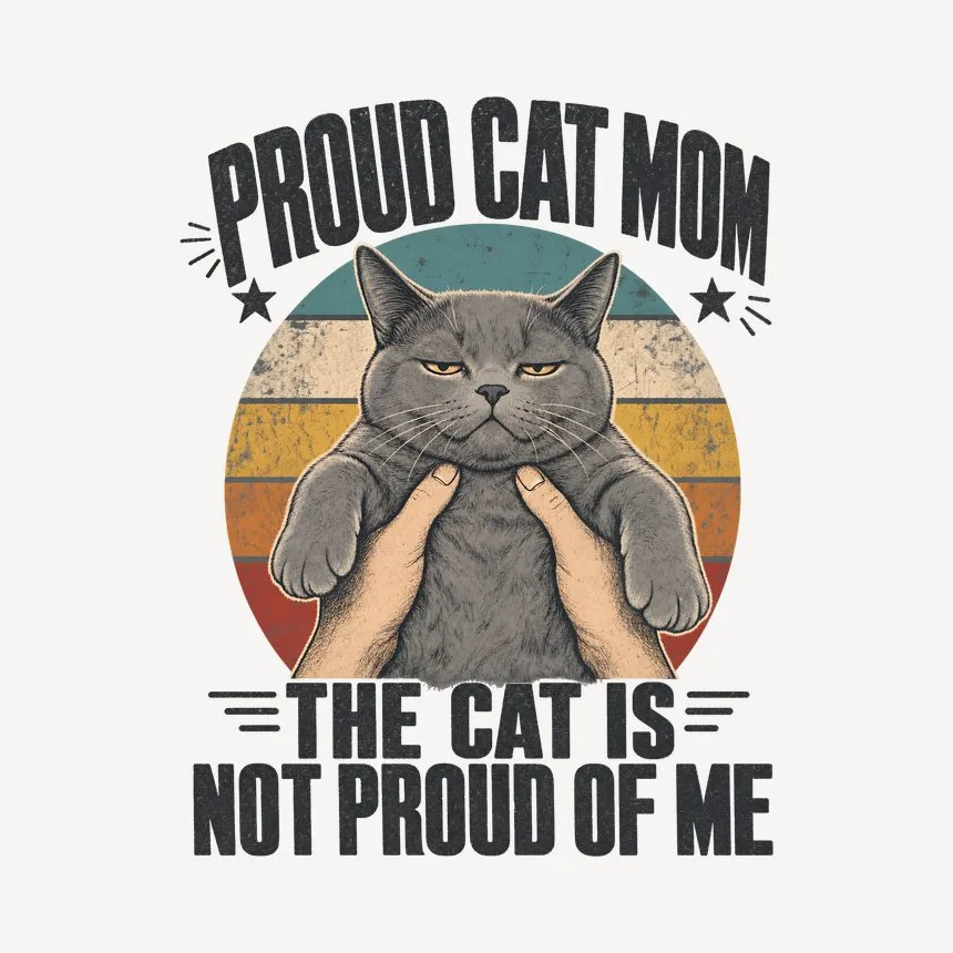 Proud Cat Mom The Cat Is Not Proud Of Me — funny cat mug