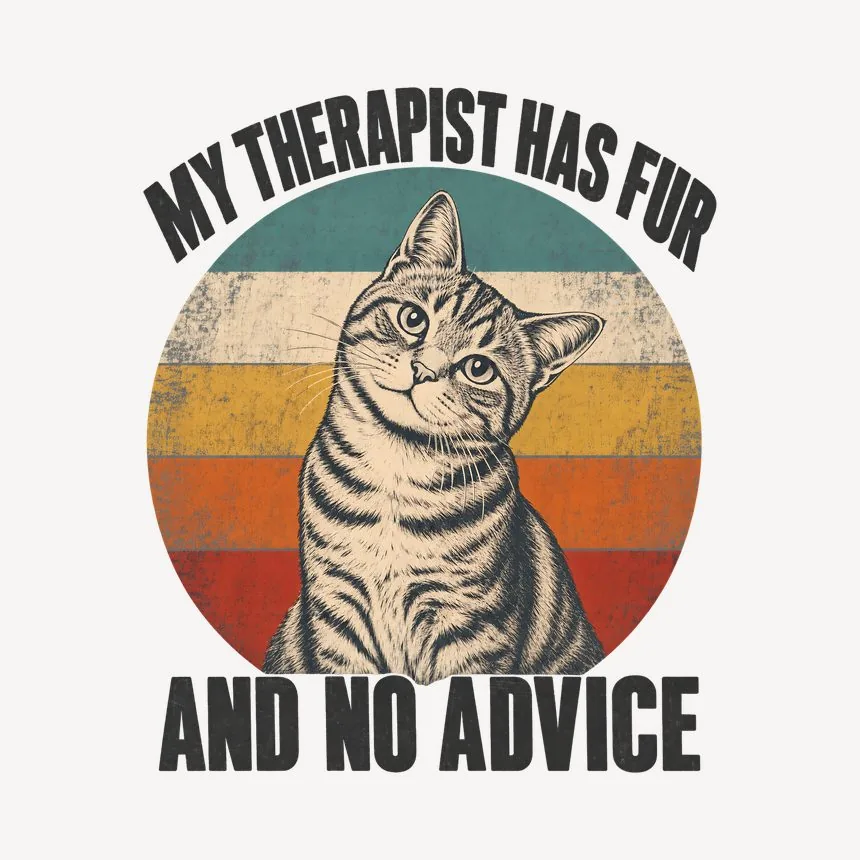 My Therapist Has Fur And No Advice Cat Design — funny cat mug