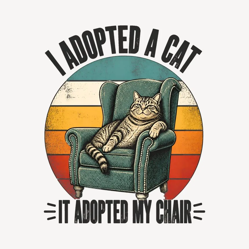 I Adopted A Cat It Adopted My Chair — funny cat mug
