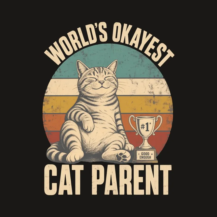 Worlds Okayest Cat Parent Retro Cat — funny cat phone case