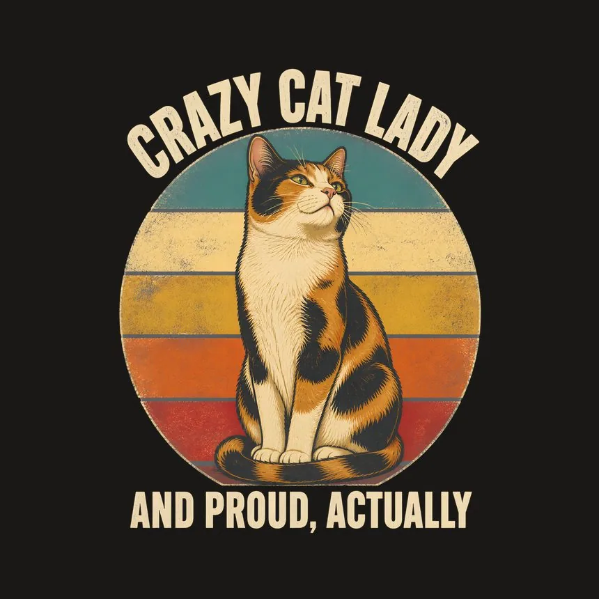 Crazy Cat Lady And Proud, Actually Cat Design — funny cat phone case