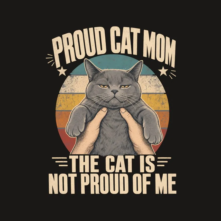 Proud Cat Mom The Cat Is Not Proud Of Me — funny cat phone case