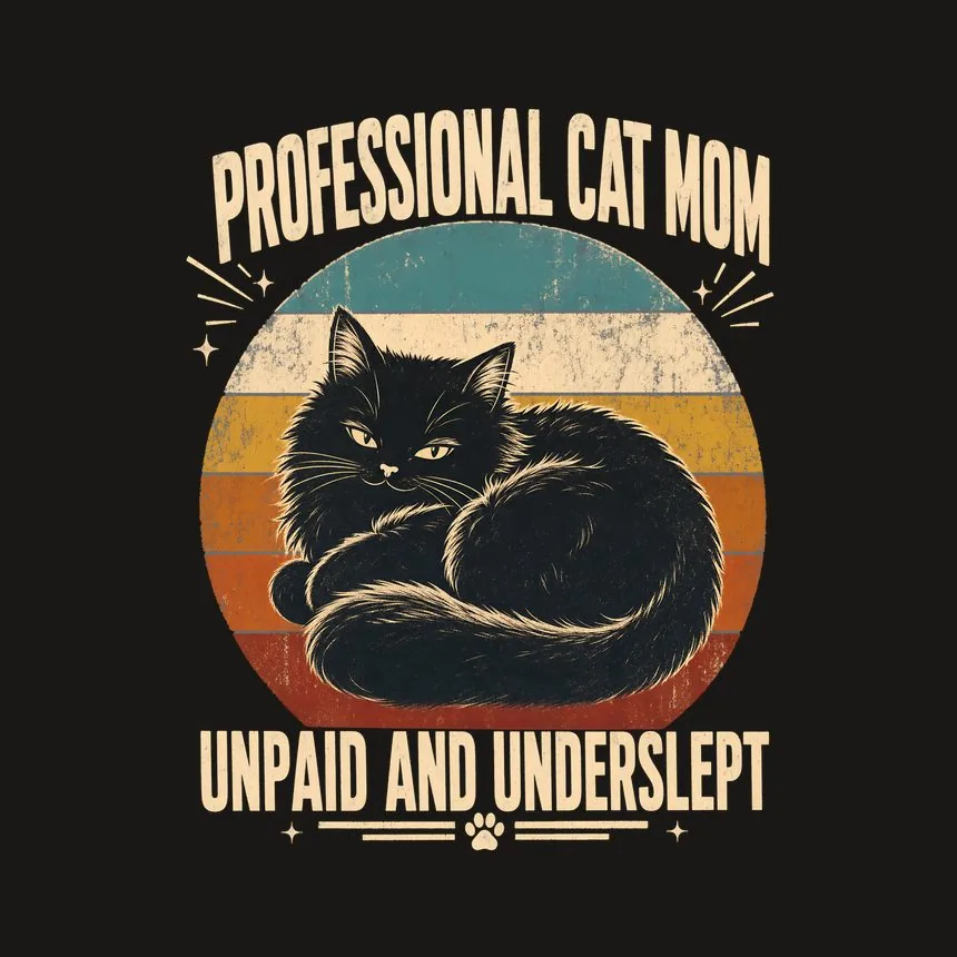 Professional Cat Mom Unpaid And Underslept — funny cat phone case