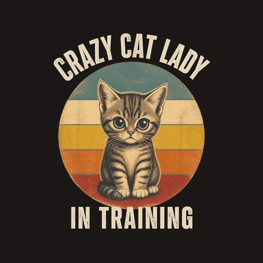 Crazy Cat Lady In Training Retro Cat Design — funny cat phone case