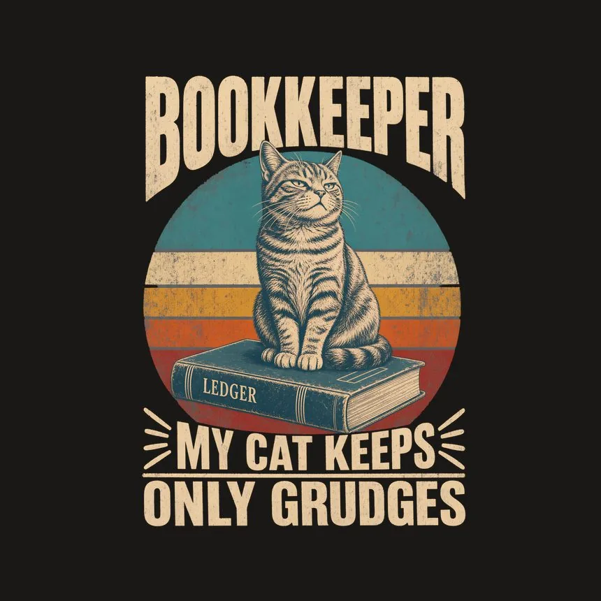Bookkeeper My Cat Keeps Only Grudges Cat Design — funny cat phone case