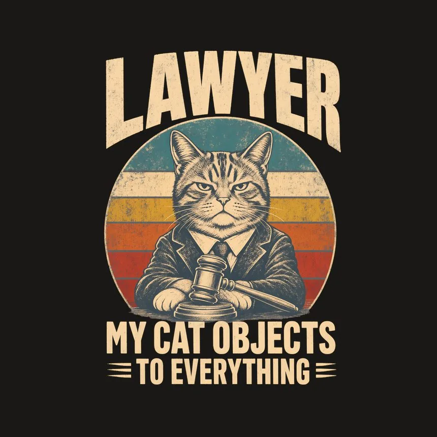 Lawyer My Cat Objects To Everything Cat Design — funny cat phone case