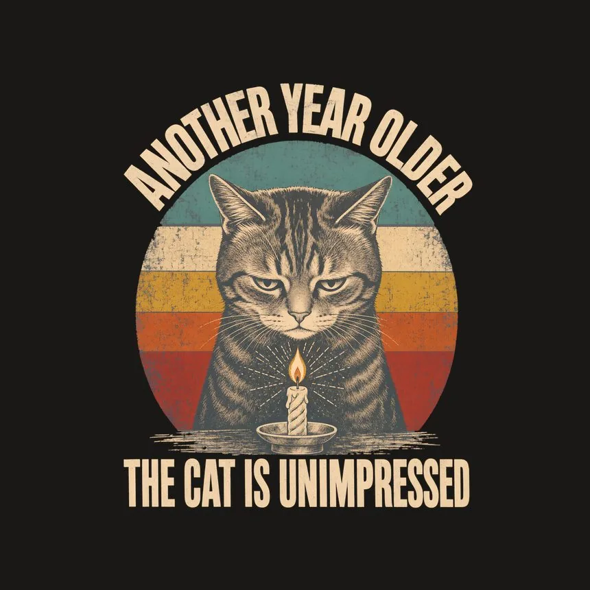 Another Year Older The Cat Is Unimpressed — funny cat phone case