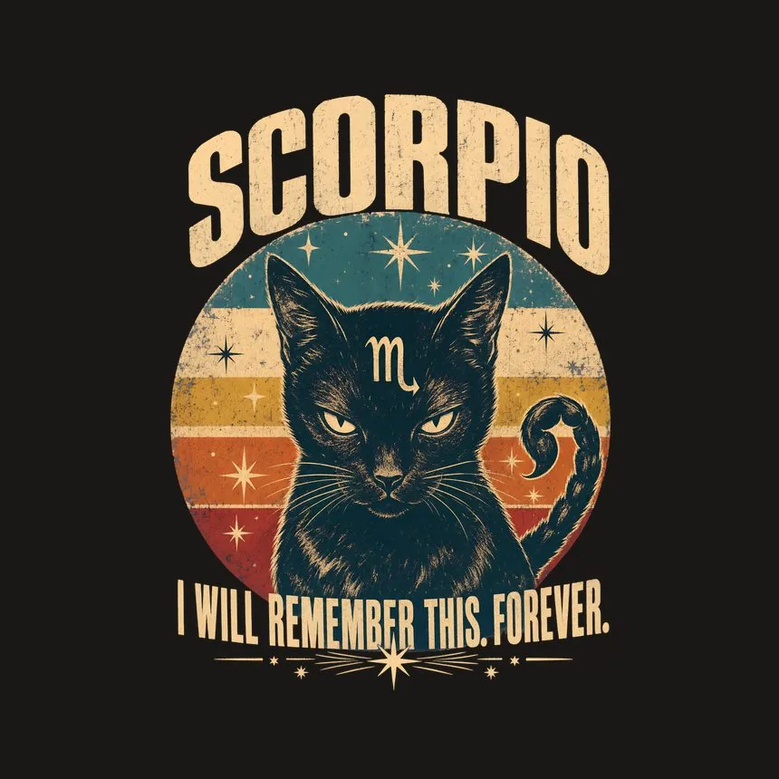 Scorpio I Will Remember This. Forever. Cat Design — funny cat phone case