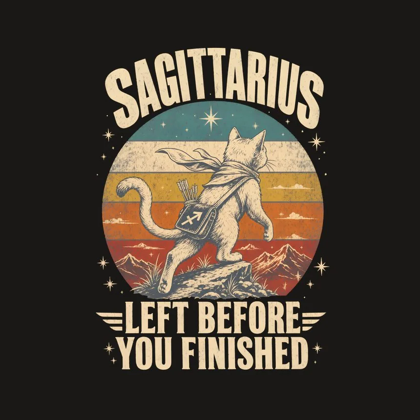 Sagittarius Left Before You Finished Cat Design — funny cat phone case