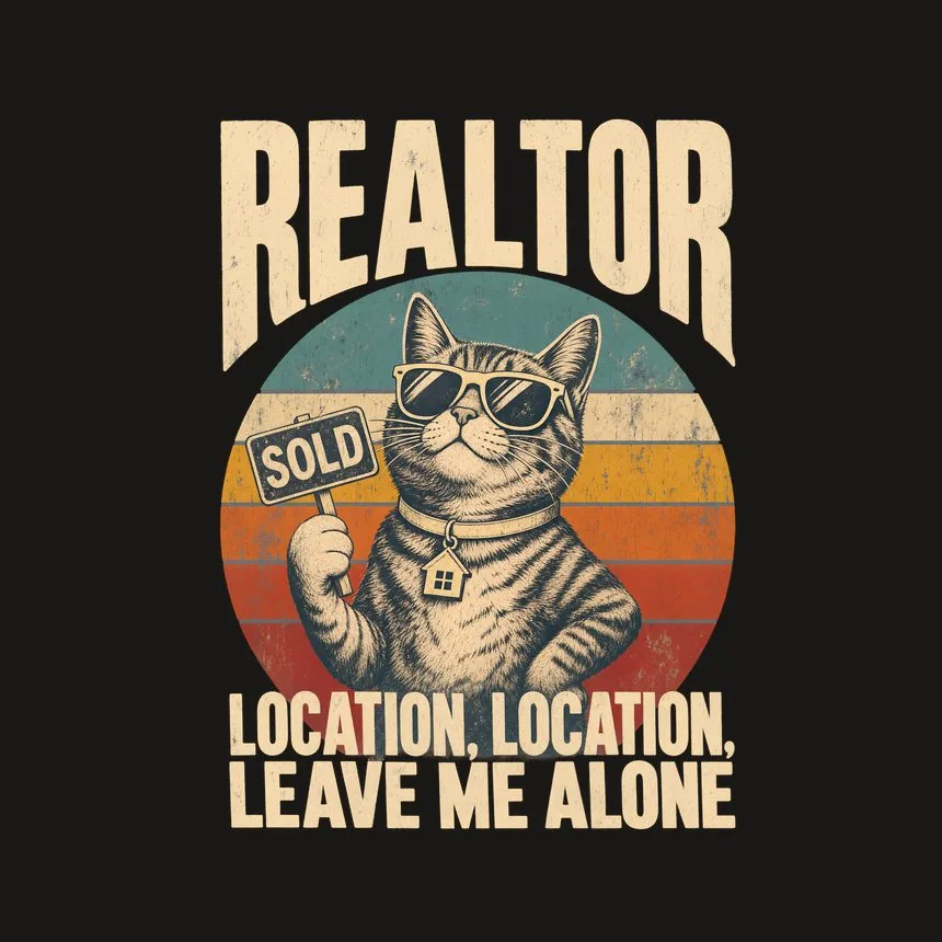 Realtor Location, Location, Leave Me Alone — funny cat phone case