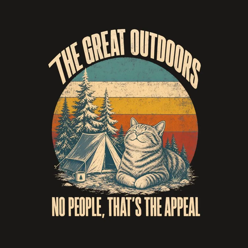 The Great Outdoors No People, That'S The Appeal — funny cat phone case