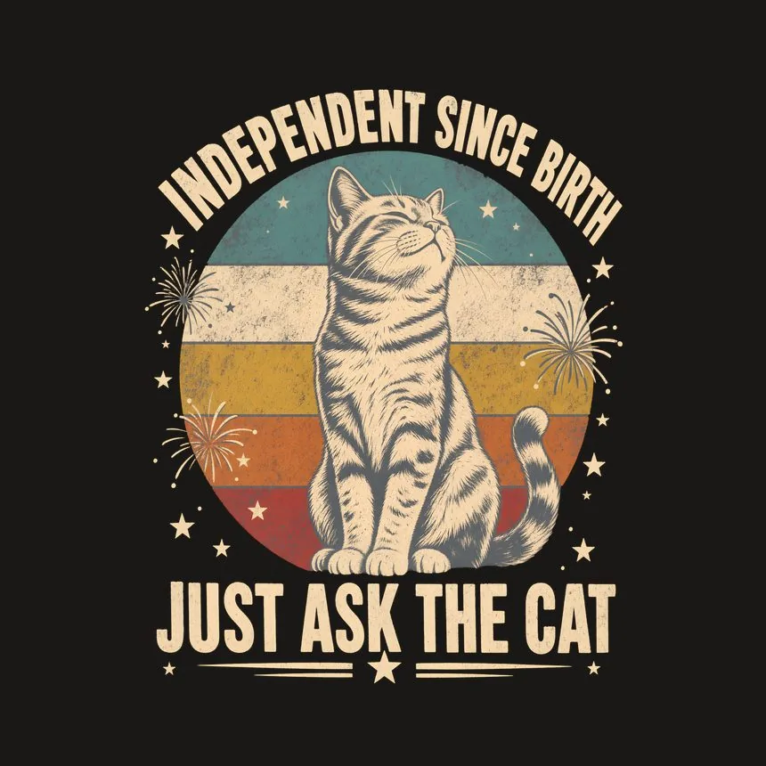 Independent Since Birth Just Ask The Cat — funny cat phone case