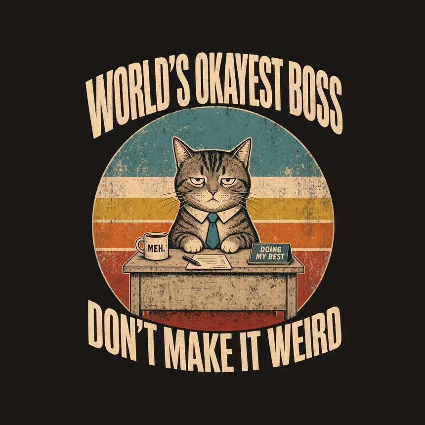 World'S Okayest Boss Don'T Make It Weird — funny cat phone case