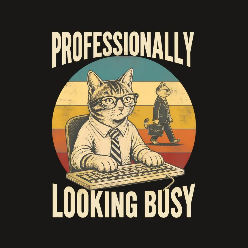Professionally Looking Busy Cat — funny cat phone case