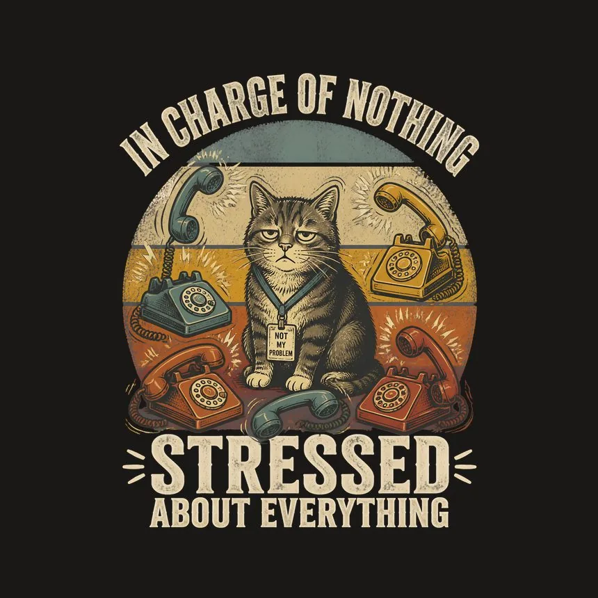 In Charge Of Nothing Cat — funny cat phone case
