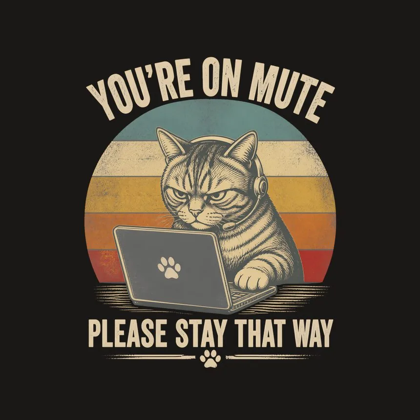 You're On Mute Stay That Way Cat — funny cat phone case