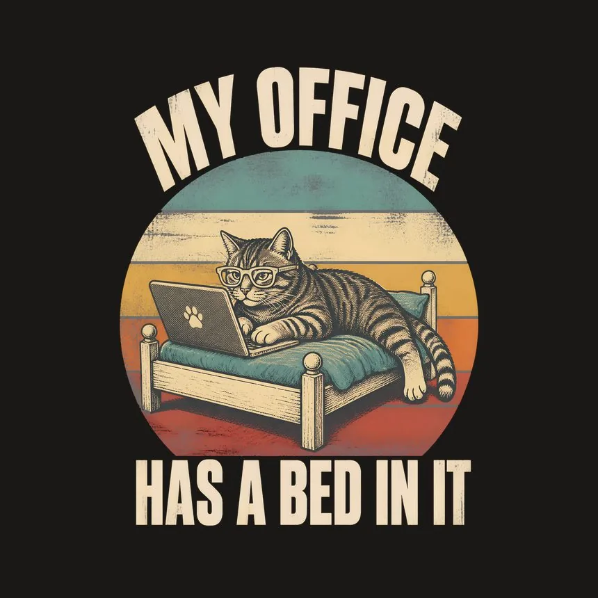 My Office Has A Bed In It Cat — funny cat phone case