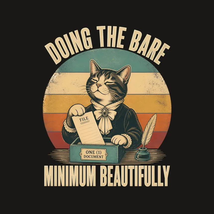Doing The Bare Minimum Cat — funny cat phone case