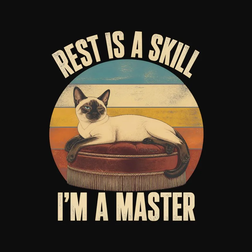 Rest Is a Skill I'm a Master Cat — funny cat tee