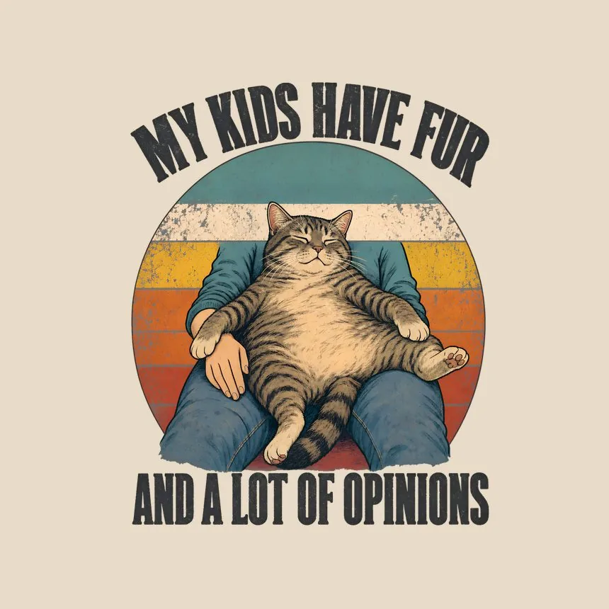 My Kids Have Fur And A Lot Of Opinions Cat Design — funny cat tote bag