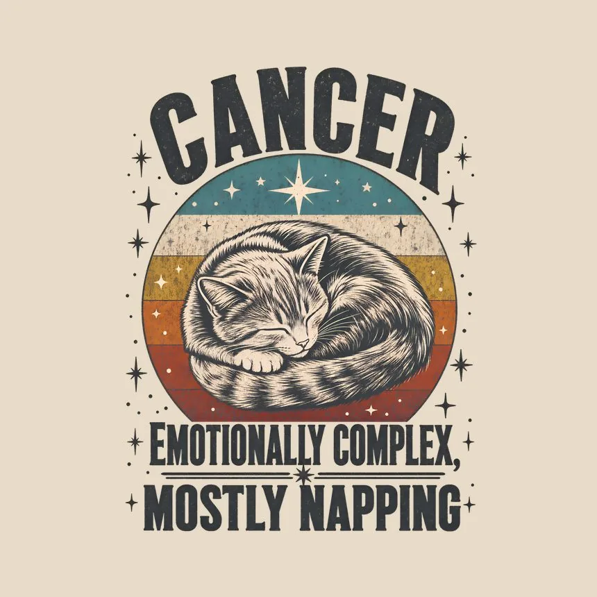 Cancer Emotionally Complex, Mostly Napping — funny cat tote bag