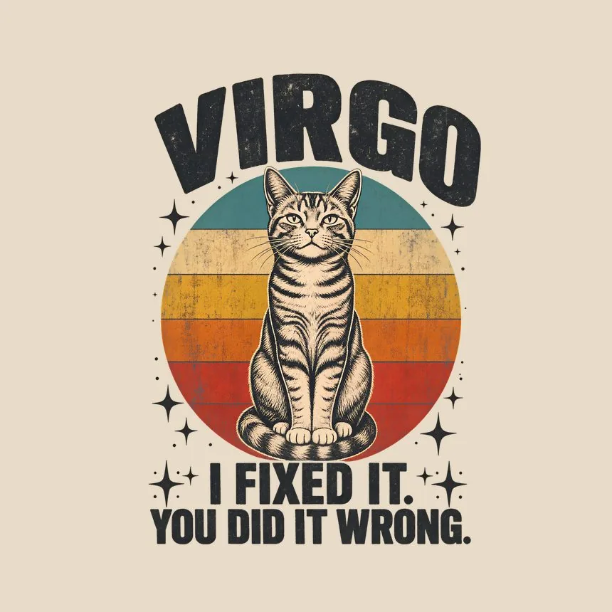 Virgo I Fixed It. You Did It Wrong. Cat Design — funny cat tote bag