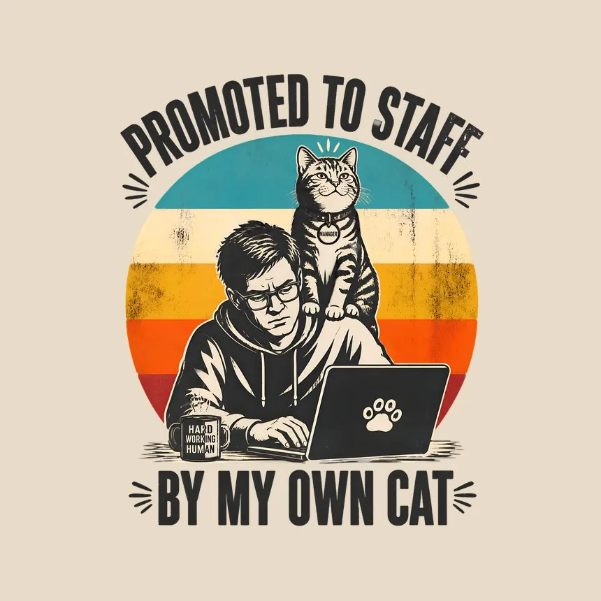 Promoted To Staff By My Own Cat — funny cat tote bag
