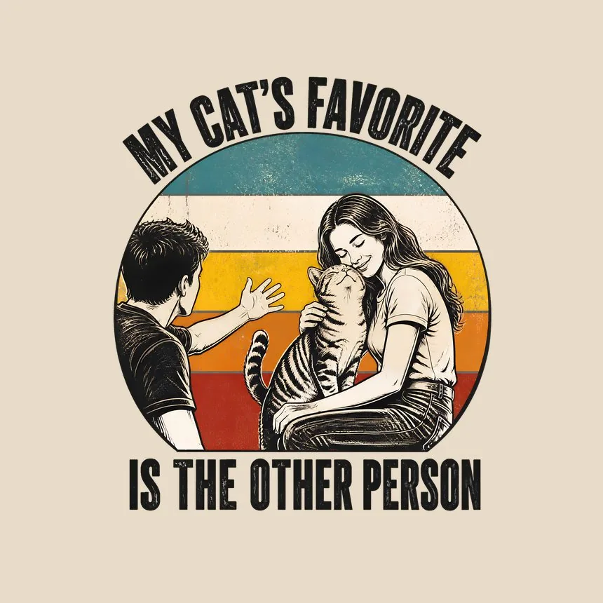 My Cat's Favorite Is The Other Person — funny cat tote bag