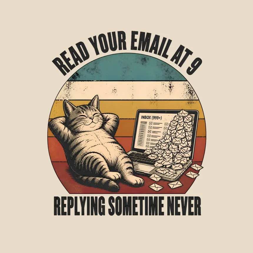 Read At Nine Replying Never Cat — funny cat tote bag