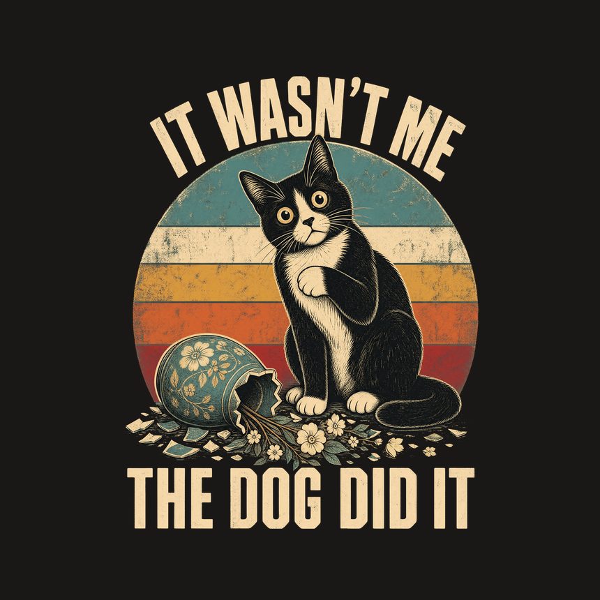 It Wasn't Me The Dog Did It Sarcastic Cat — funny cat tumbler