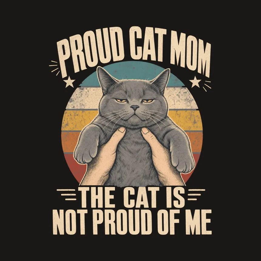 Proud Cat Mom The Cat Is Not Proud Of Me — funny cat tumbler