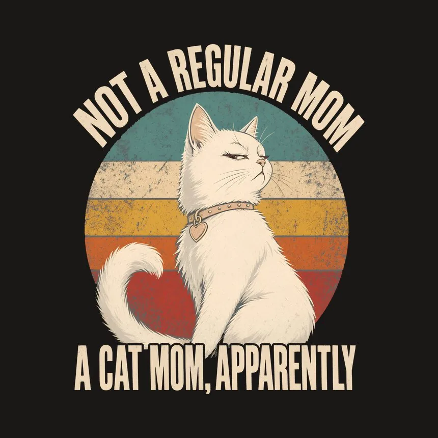 Not A Regular Mom A Cat Mom, Apparently Cat Design — funny cat tumbler