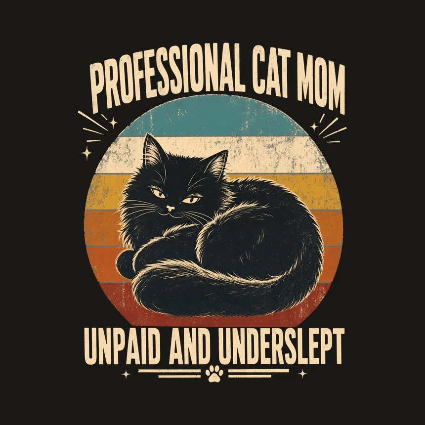 Professional Cat Mom Unpaid And Underslept — funny cat tumbler