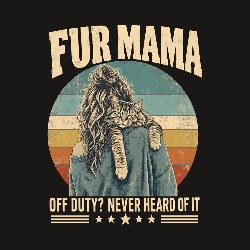 Fur Mama Off Duty Never Heard Of It Cat Design — funny cat tumbler