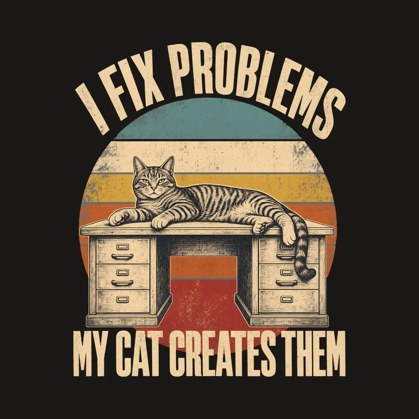 I Fix Problems My Cat Creates Them Cat Design — funny cat tumbler