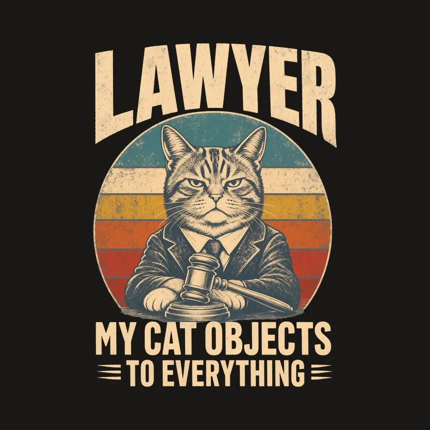 Lawyer My Cat Objects To Everything Cat Design — funny cat tumbler