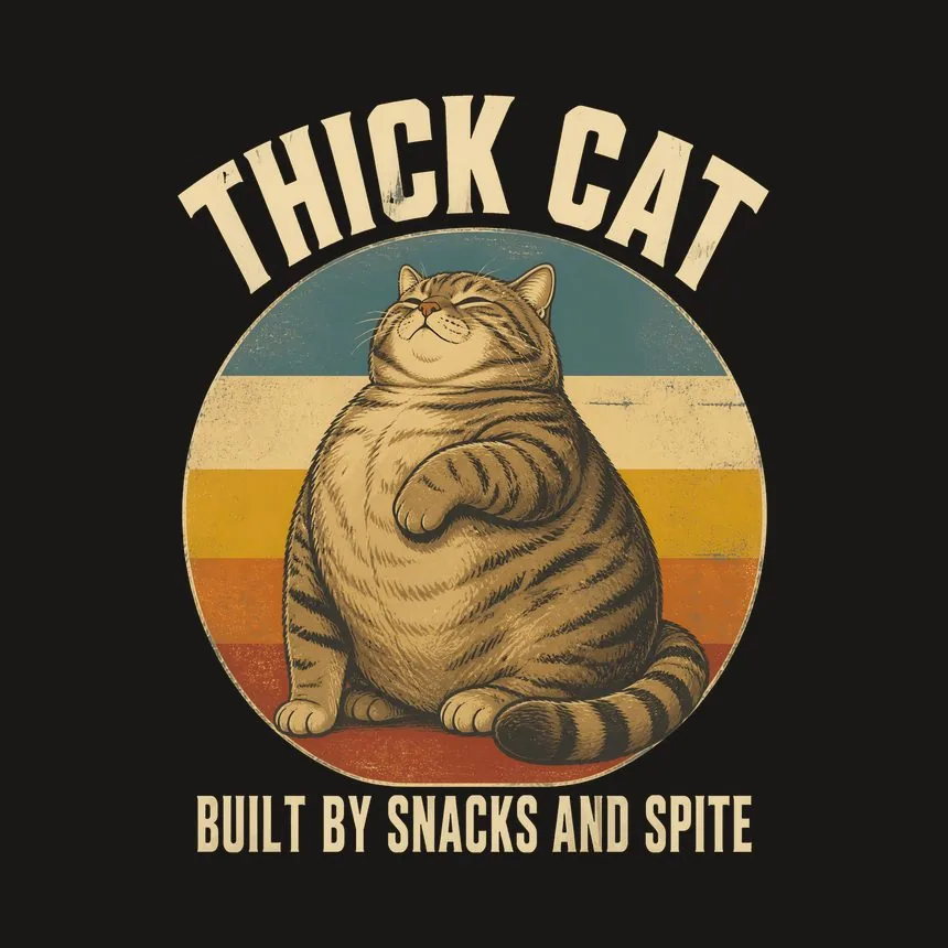 Thick Cat Built By Snacks And Spite Cat Design — funny cat tumbler