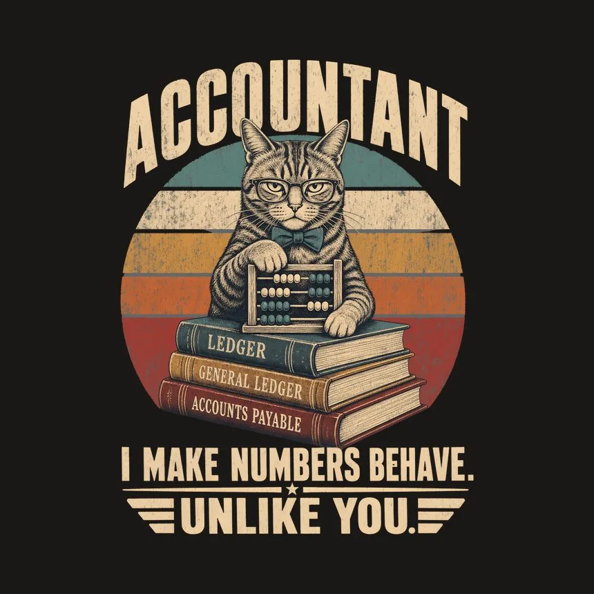 Accountant I Make Numbers Behave. Unlike You — funny cat tumbler