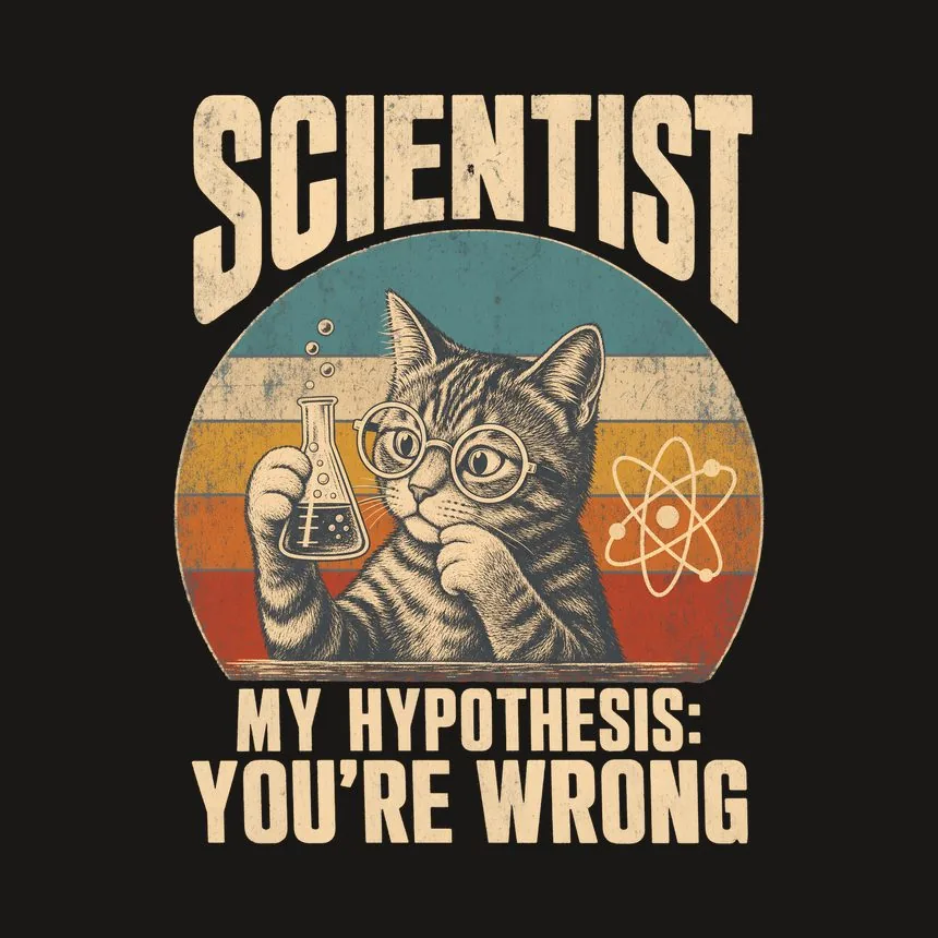 Scientist My Hypothesis You'Re Wrong Cat Design — funny cat tumbler