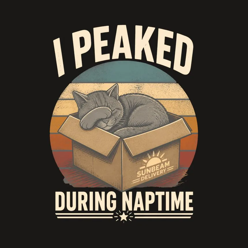 I Peaked During Naptime Cat — funny cat tumbler