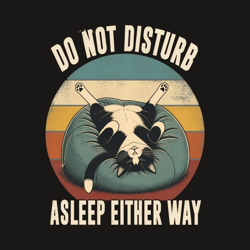 Do Not Disturb Asleep Either Way Cat — funny cat tumbler
