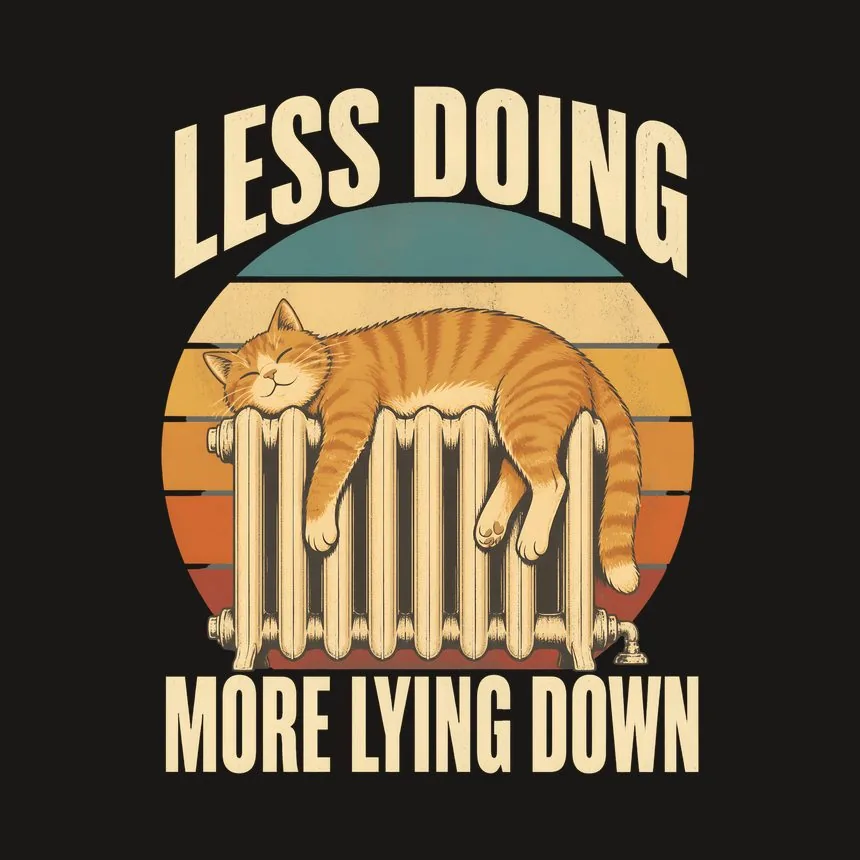 Less Doing More Lying Down Cat — funny cat tumbler