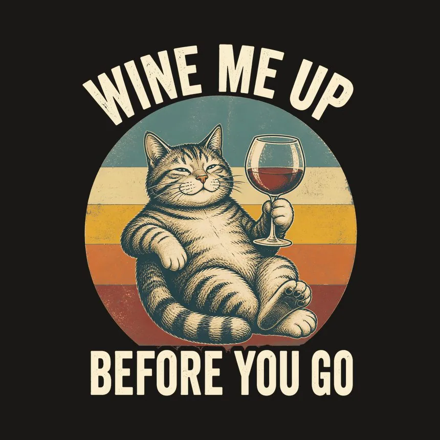 Wine Me Up Before You Go Cat — funny cat tumbler
