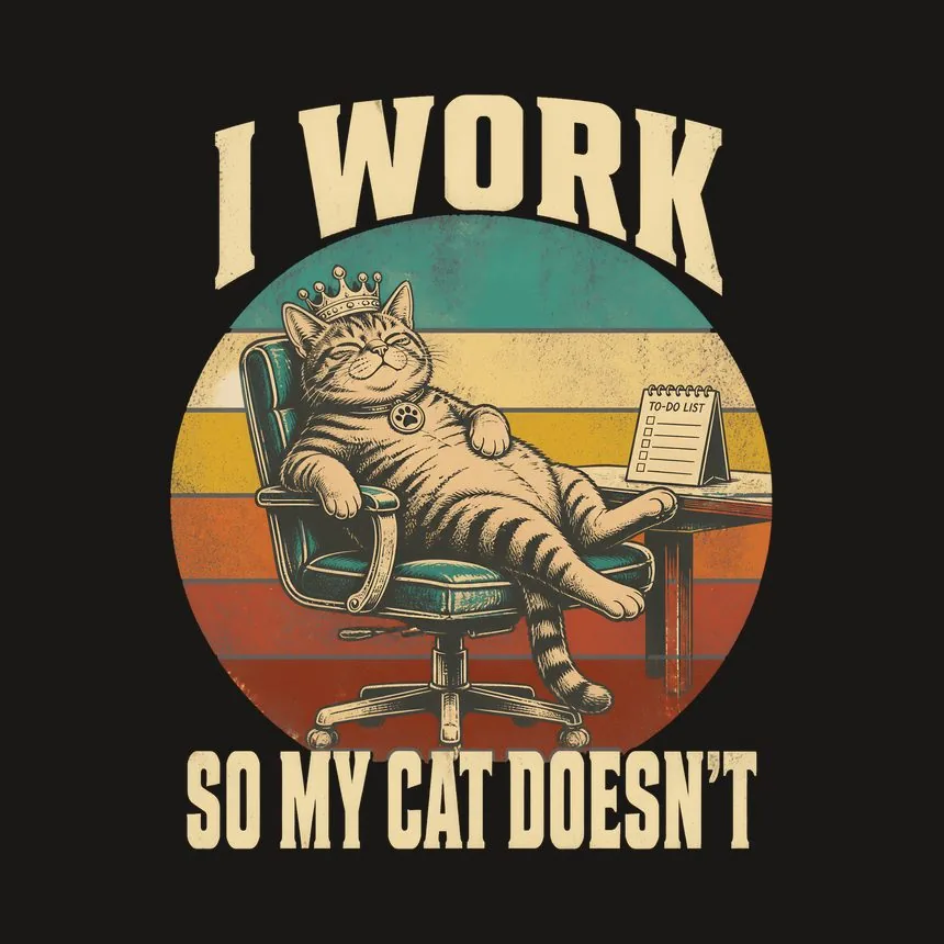 I Work So My Cat Doesn't Cat — funny cat tumbler