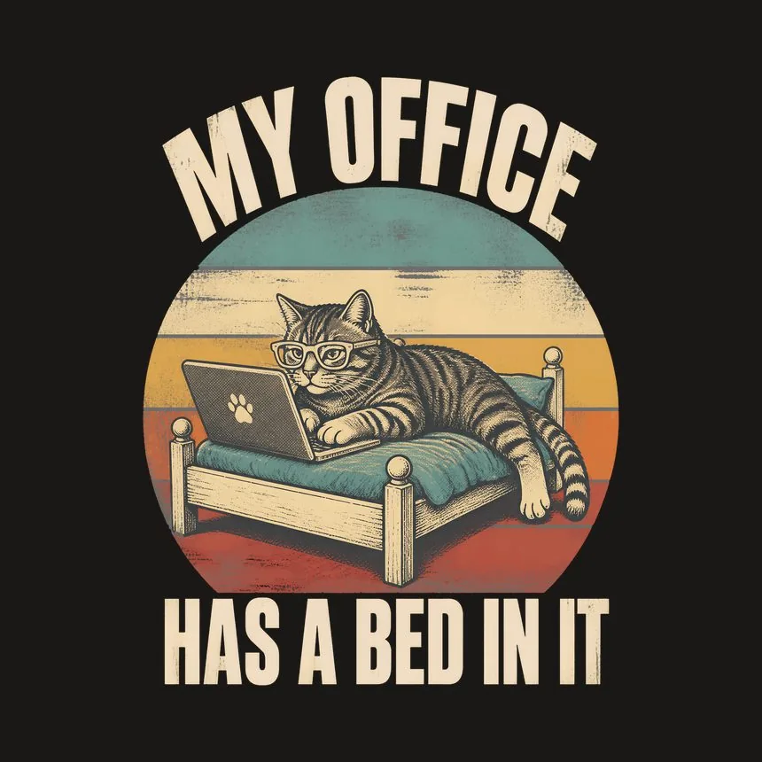 My Office Has A Bed In It Cat — funny cat tumbler