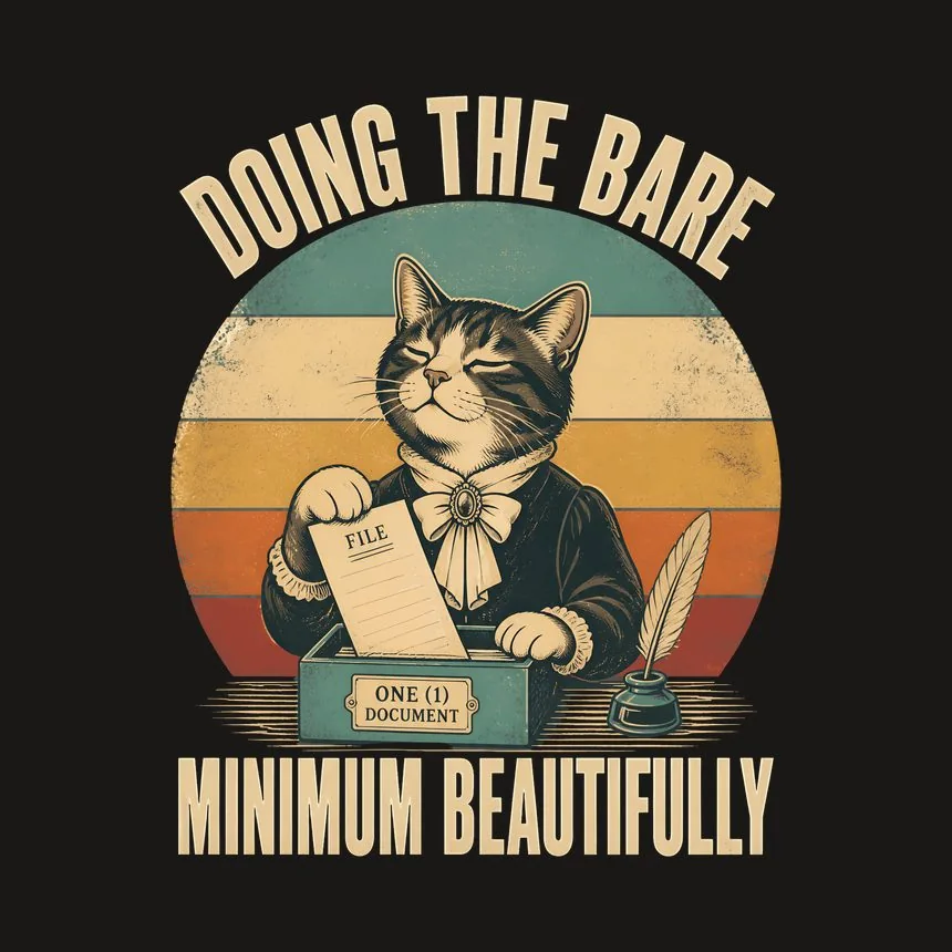 Doing The Bare Minimum Cat — funny cat tumbler